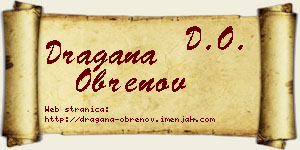 Dragana Obrenov vizit kartica